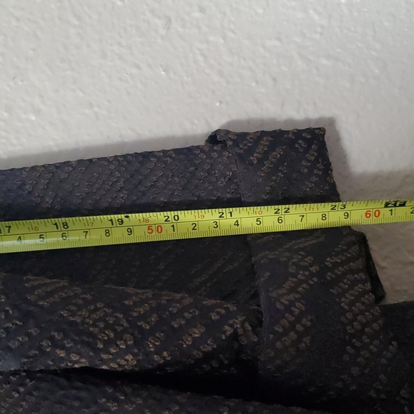 Eileen Fisher Size Large Silk Blend Jacquard Wave Blazer Jacket Black Brown - Picture 12 of 13